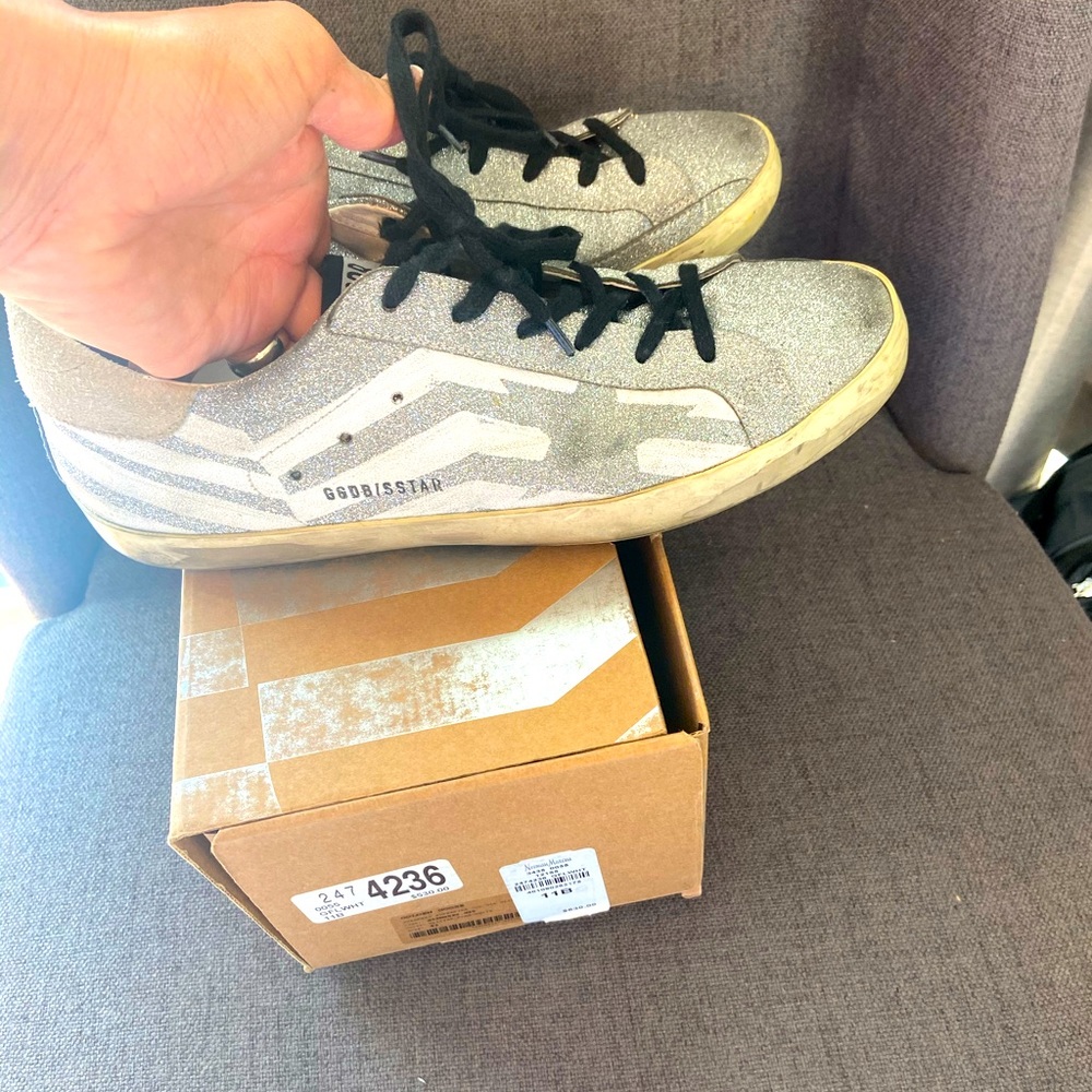 Size 41 11 golden goose glitter sneakers shoes